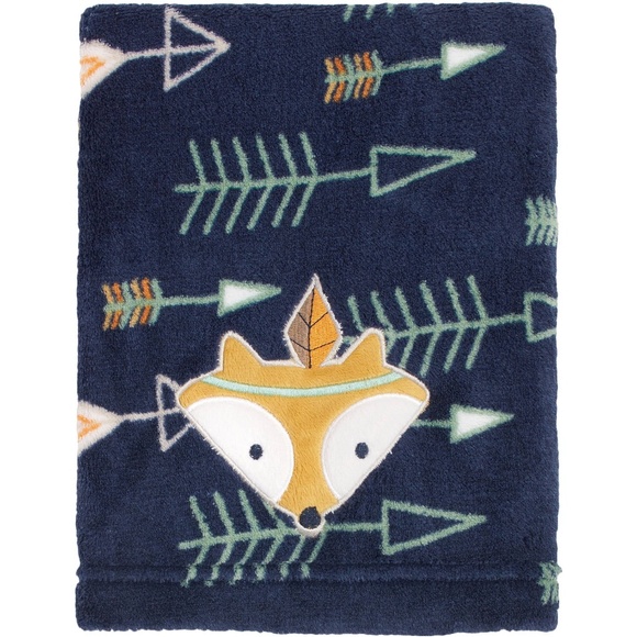 Little Love by Nojo Aztec Coral Fleece Blanket - Picture 1 of 4